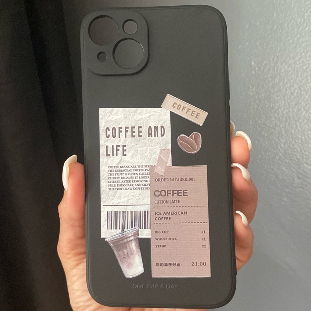 iPhone 14 Plus coffee lovers flexible case